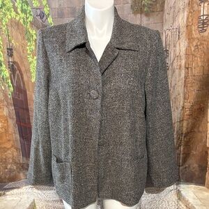 Apt. 9 Women's Gray Textured Blazer